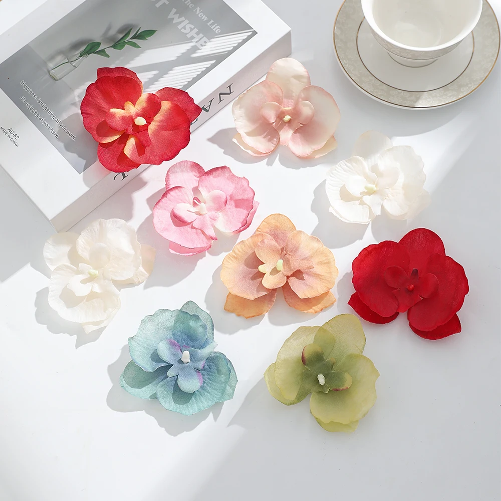 10 قطعة رؤوس الزهور الاصطناعية 8 سنتيمتر الزهور وهمية للمنزل غرفة ديكور حديقة الزفاف الديكور لوازم الحفلات جارلاند اكسسوارات