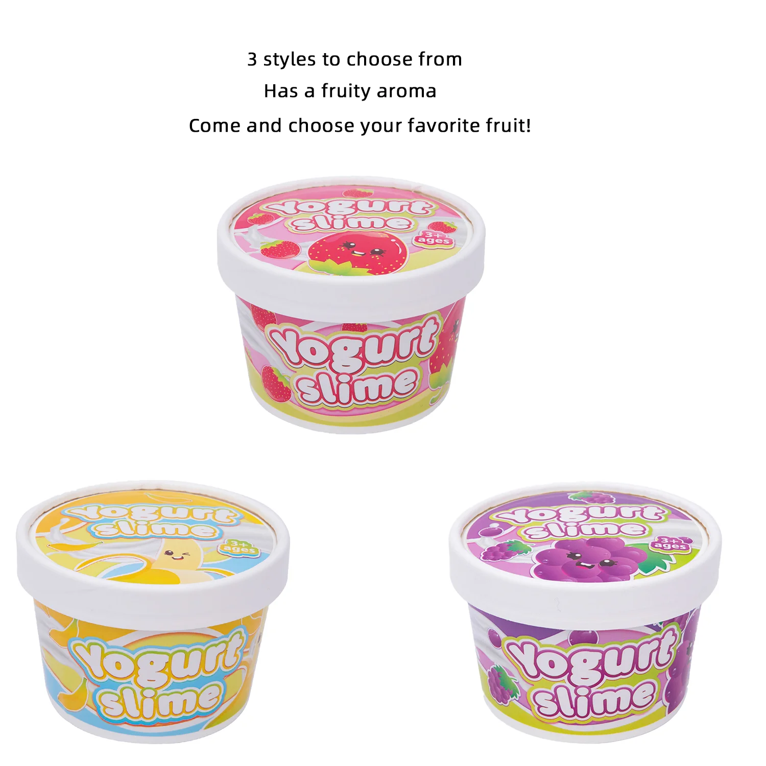 

Safe and non-toxic slime crystal puree, fruit flavored cream clay, do not swallow