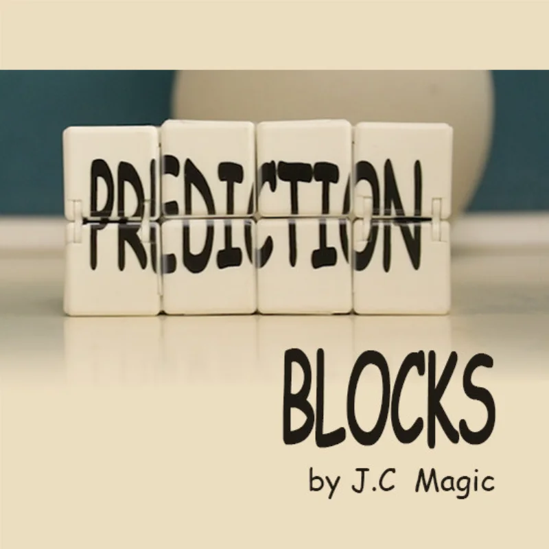 Prediction Blocks By J.C Magic Gimmick Mentalism Magic Tricks Easy To Carry Close up Magic Props Illusions Deck Cards Magia Fun