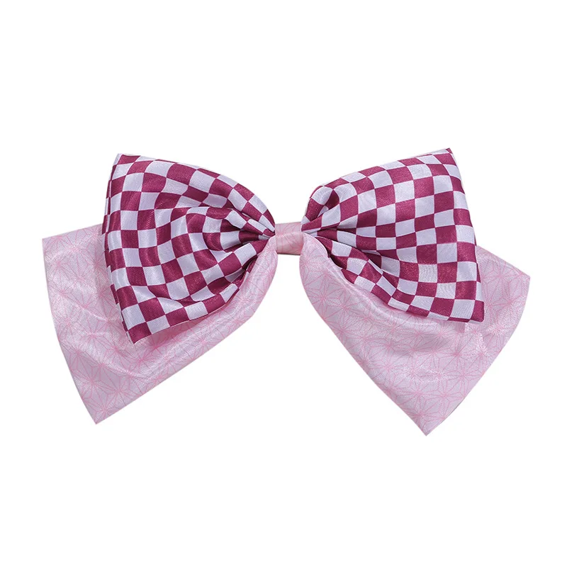 Postacie z anime motyl nakrycia głowy opaska do włosów Cosplay Kochou Shinobu kokarda szpilka satynowa tkanina 15 stylowych akcesoriów do włosów prezent