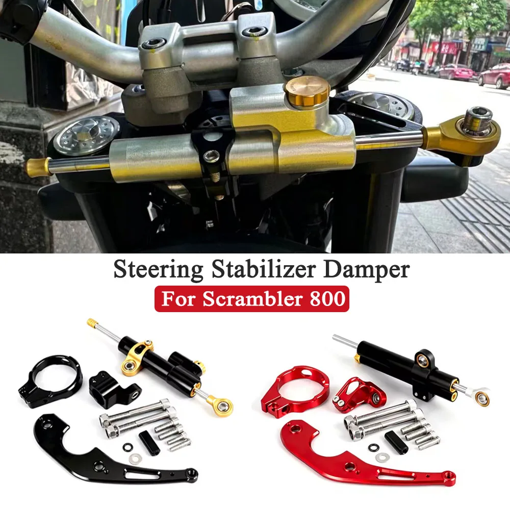 

Motorcycle Fits For Ducati Scrambler 800 Scrambler800 CNC Stabilizer Steering Damper Mounting Bracket Support Accessories