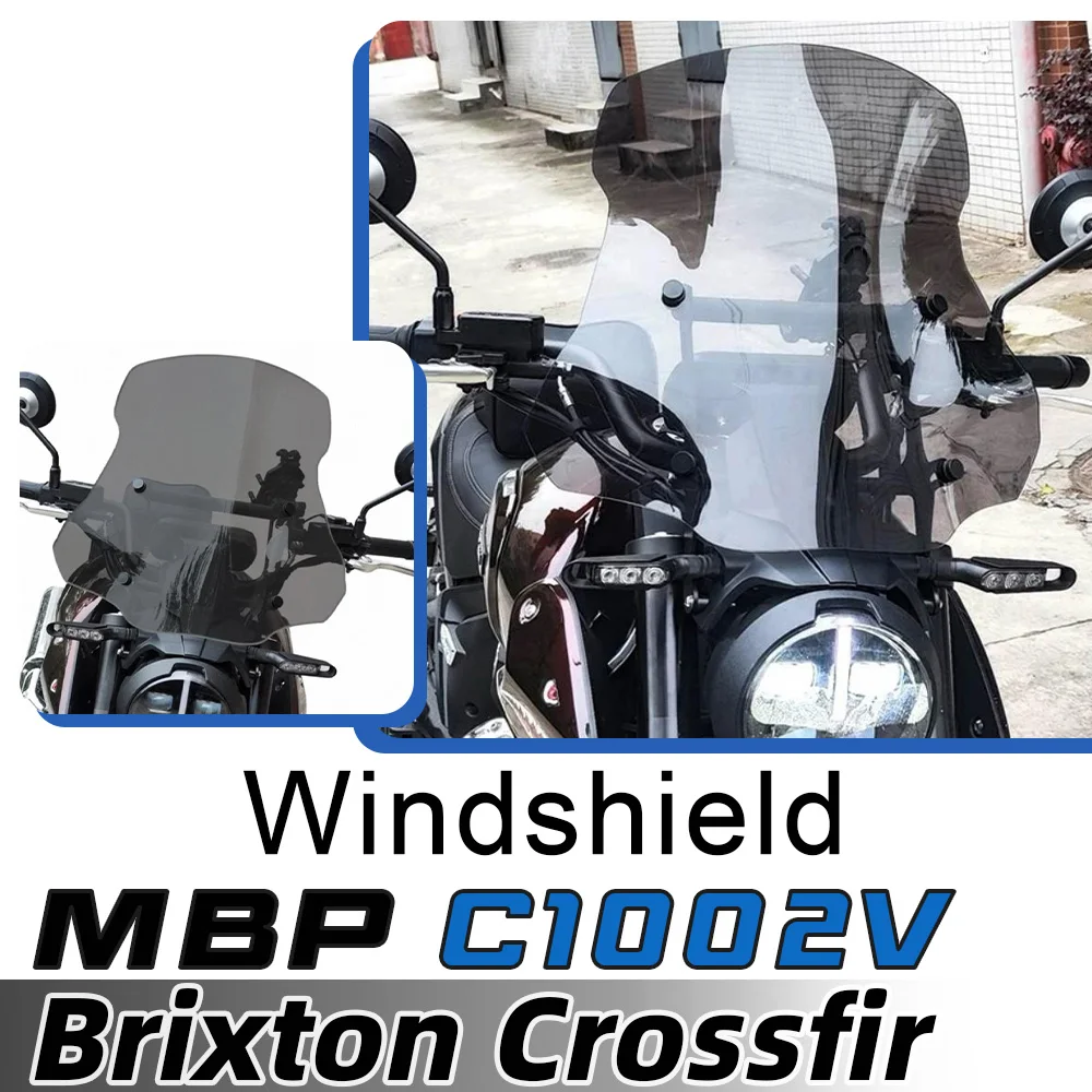 For Brixton Crossfir C1002V C 1002V motorcycle modified windshield dedicated front windshield heightened and widened