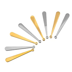 10pcs 20pcs Gold Plated Stainless Steel Long Waterdrop Earring Charms Jewelry Making Drop Pendants DIY Necklaces Cloth Supplies