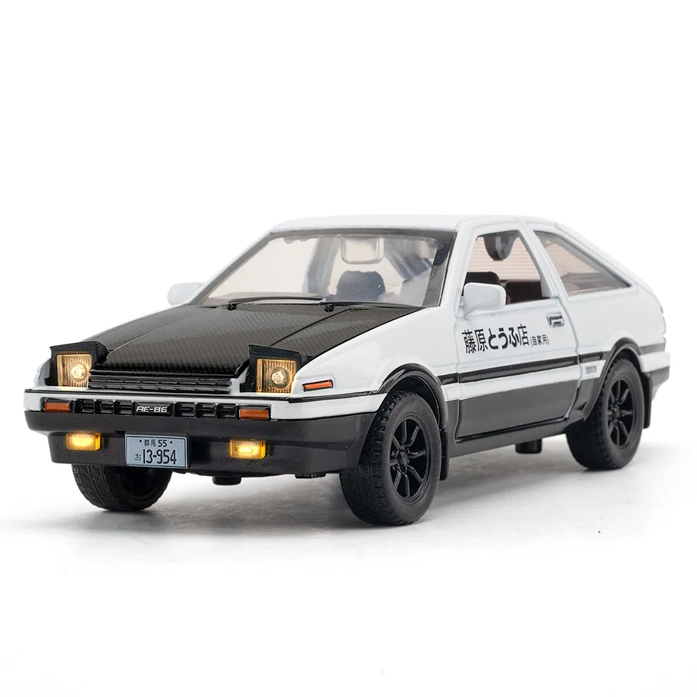 

Модель автомобиля Toyota AE86 1:32 из литая металлического сплава
