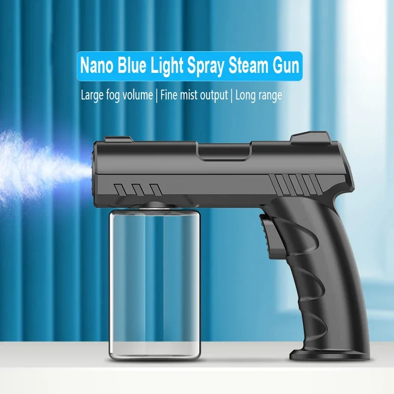 

280ML USB Wireless Nano Blue Light Electric Disinfection Spray Steam Salon Styling Aftershaving Sprayer Garden Atomization Tools