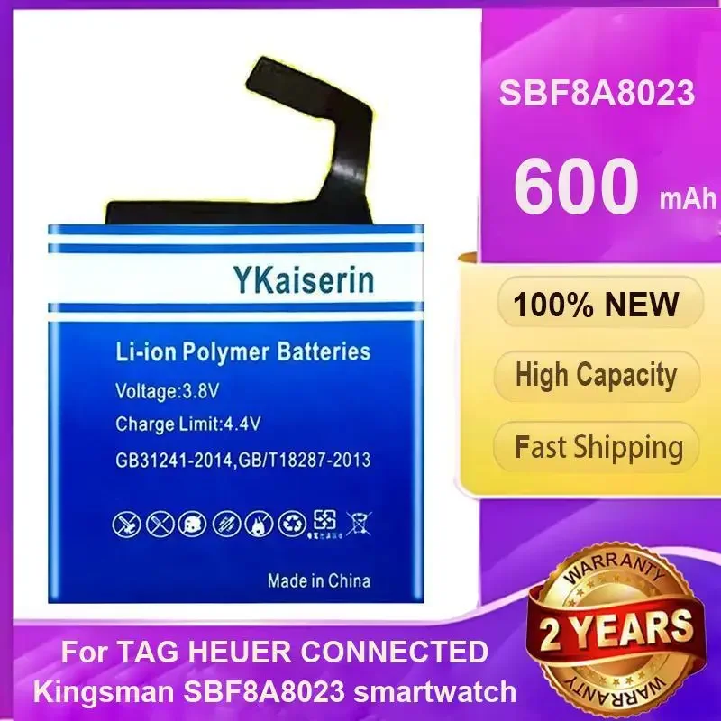 

Сменный аккумулятор YKaiserin 600 мАч для умных часов TAG HEUER CONNECTED Kingsman SBF8A8023