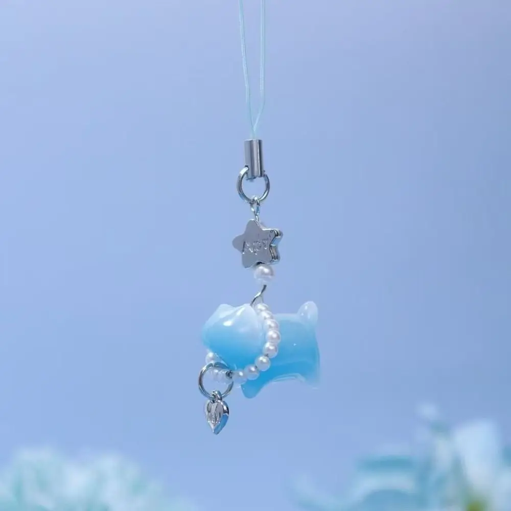 Color Changing Cat Pearl Pendant Pearl Detail Well-Made Cat Zodiac Pendant Delicate Bag Accessory Color Changing Pendant