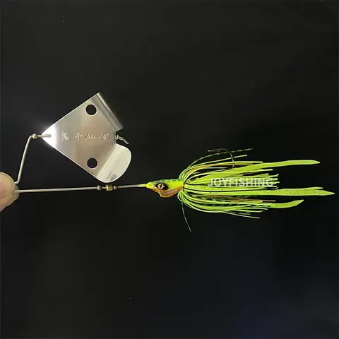 1 पीस नई स्टाइल 25.5G स्पिनरबैट ब्लेडेड स्विमबैट जिग हेड सिलिकॉन स्कर्ट कार्प फिशिंग बज़ बैट मेटल स्पून जिगिंग ल्यूर 9019 10 best sales बज़ चारा - №2