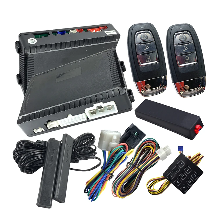 

auto start stop alarms remote control 12V shock frequency finding system pke car alarm