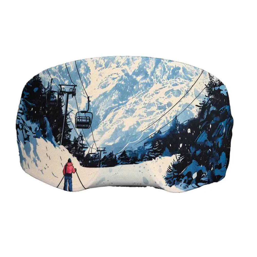 Tolex Ski Goggle Cover Snow Glass Protector Cover Portable Dust-proof  Anti-Scratch Ski Goggle Lens Cloth Skiing Eyewear Cover