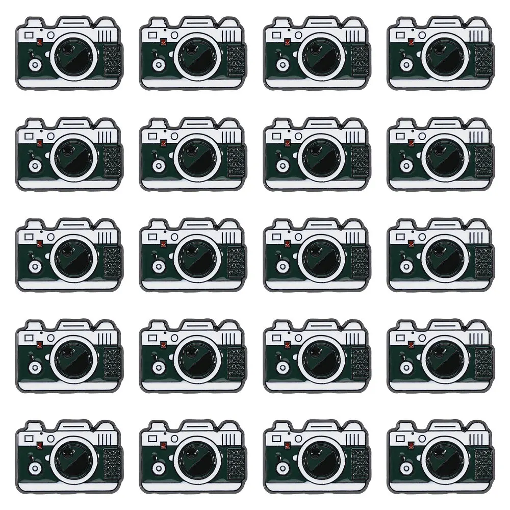 20 Pcs Camera Brooch Camera Photography Enamel Lapel Pin for Suit Shirt Collar Backpack Clothes Decorations Party Anniversary