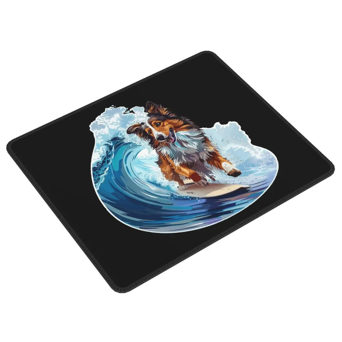

Коврик для мыши для собаки Surfing Sheltie, коврик для мыши, компьютерная клавиатура, коврик для мыши, игровой коврик для ПК, офисные аксессуары, настольные коврики