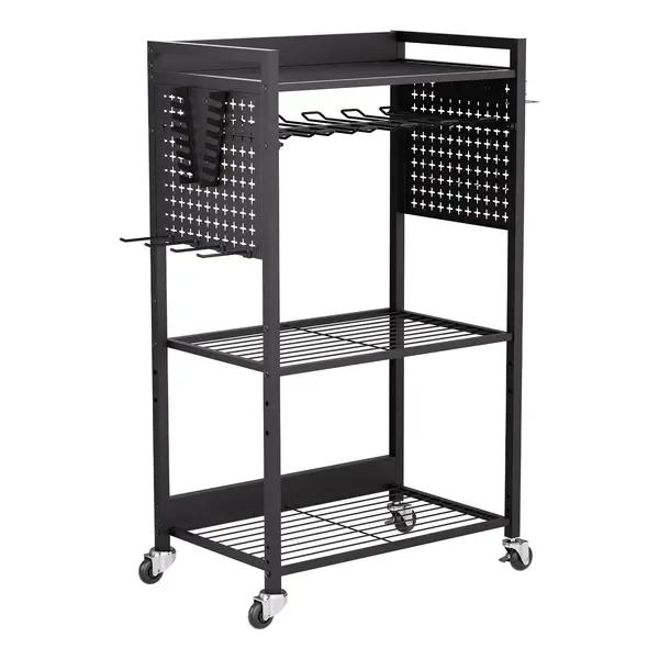 

VEVOR 4-tier Tool Organizer Cart on Wheels 150 lbs Garage Cart for Workshop
