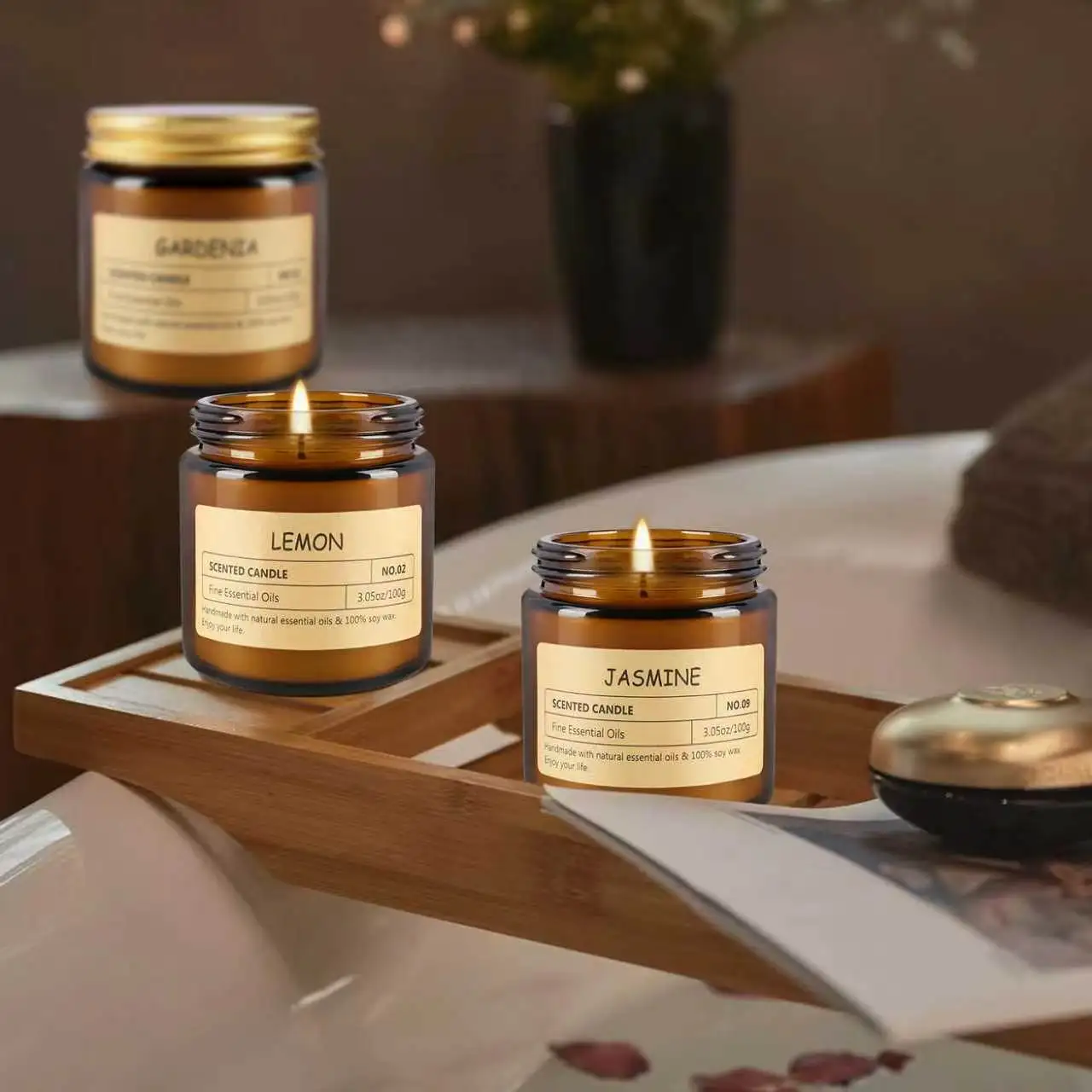 12 Scented Candles (6.4 cm × 6 cm) - 3.5 oz Scented Candles. A Delicate Gift Box Set, Made with Soy Wax and Essential Oils. It Is an Ideal Gift for Women, Teachers, Mothers, Family Members, Friends an image 8