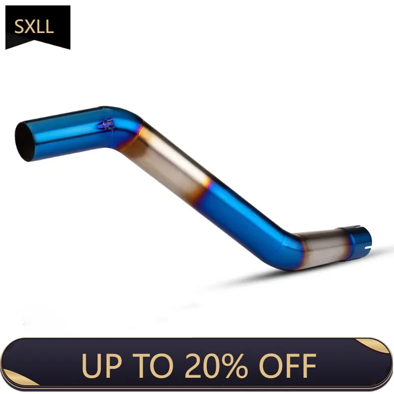 

SXLL For NK400 NK650 400 NK 650 Motorcycle Exhaust Stainless Steel Middle Link Adapter Tube 51mm Elbow Tube Slip Off Motorcycle