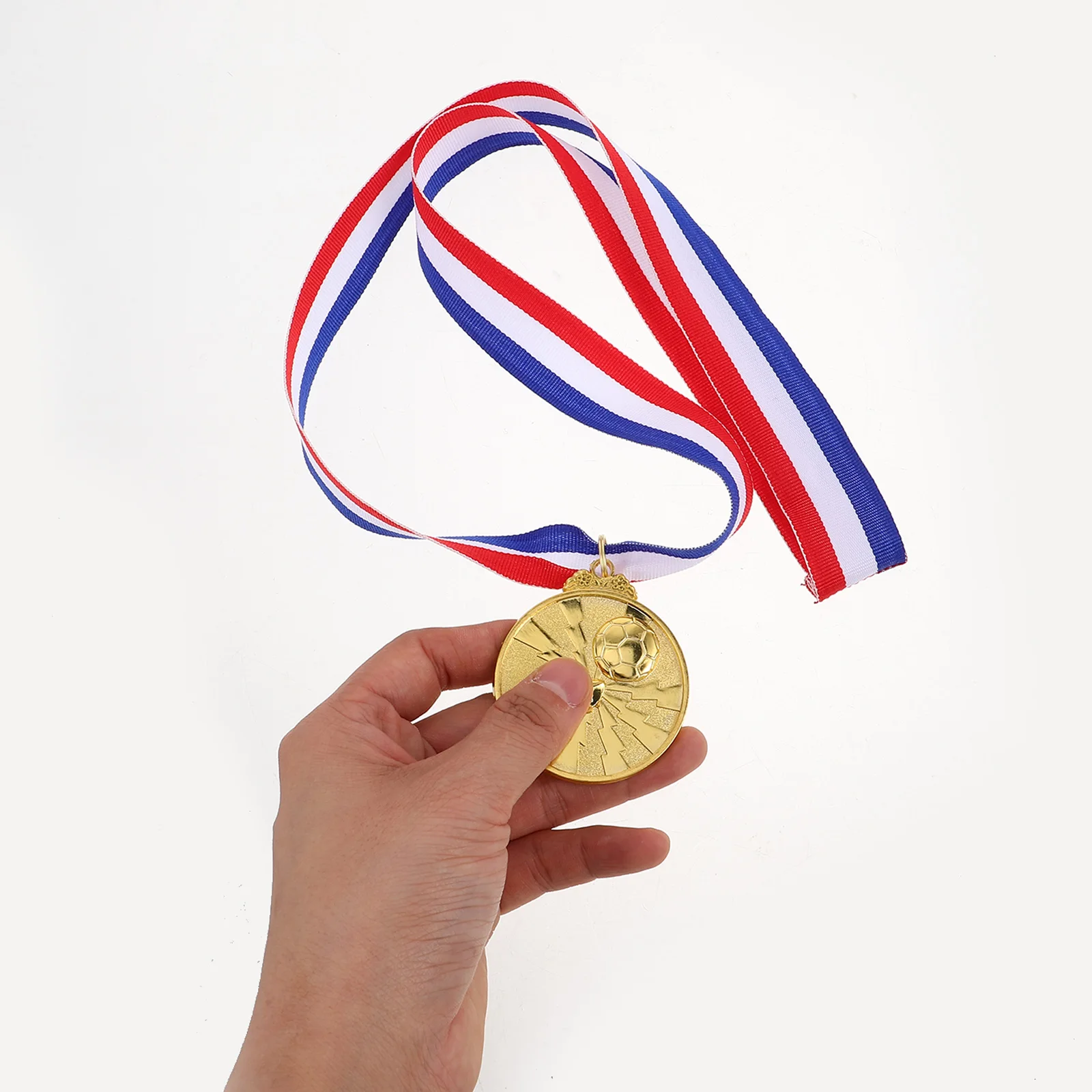 

6 Pcs Soccer Medals Kids Metal Awards School Event Prizes Contest Rewards Sports Winner Trophy Football Souvenir Zinc Alloy