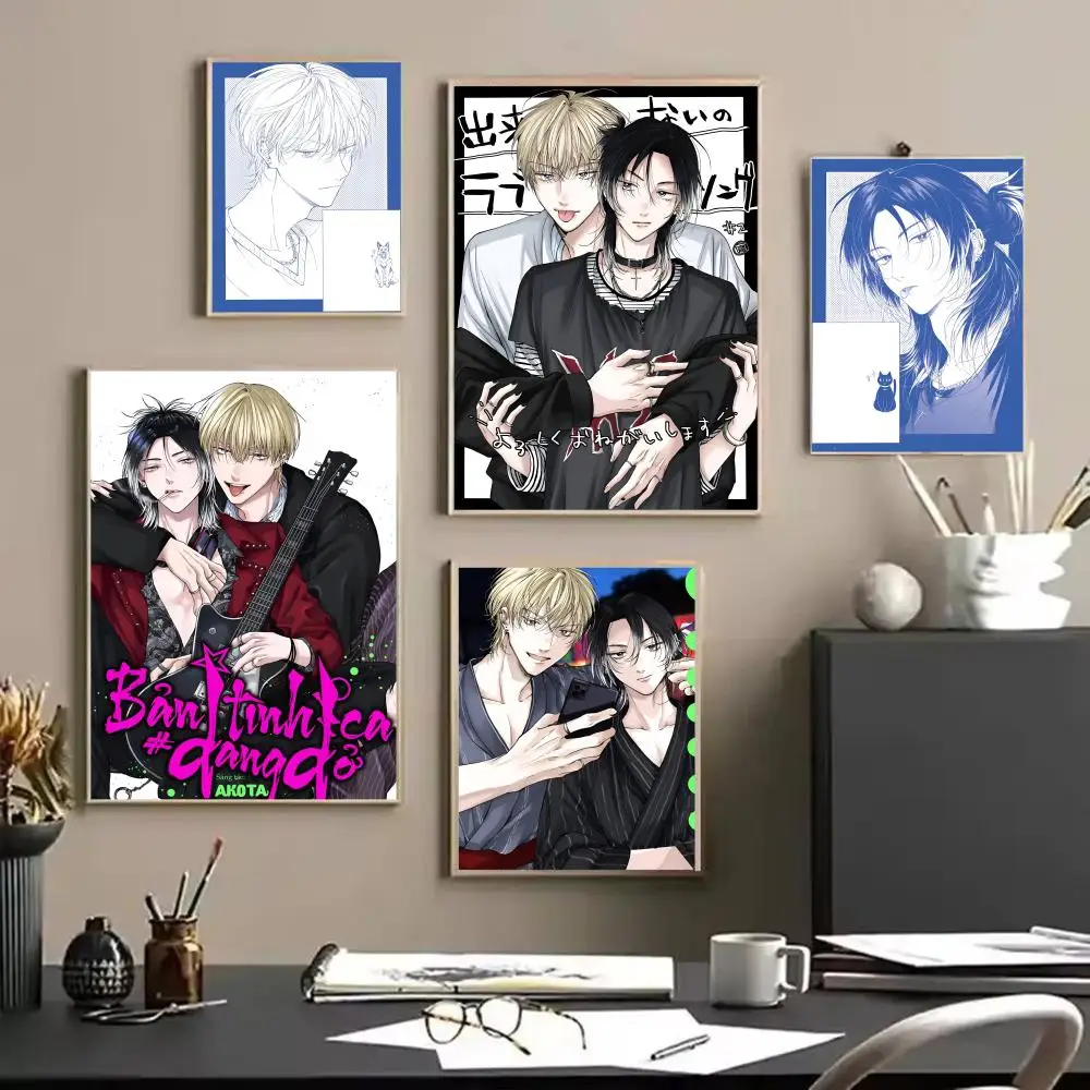 

Bl Anime D-dekisokonai No Love SongS Living Room Bedroom Canvas Wall Art Print Mural Home Decor Gift Unframed Decoration