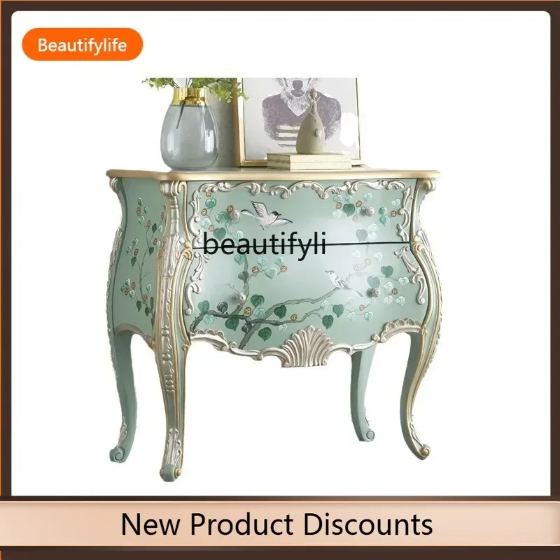 

X F109 porch, chest of drawers, living room, chest of drawers, solid wood against the wall to store storage, bedside cabinet