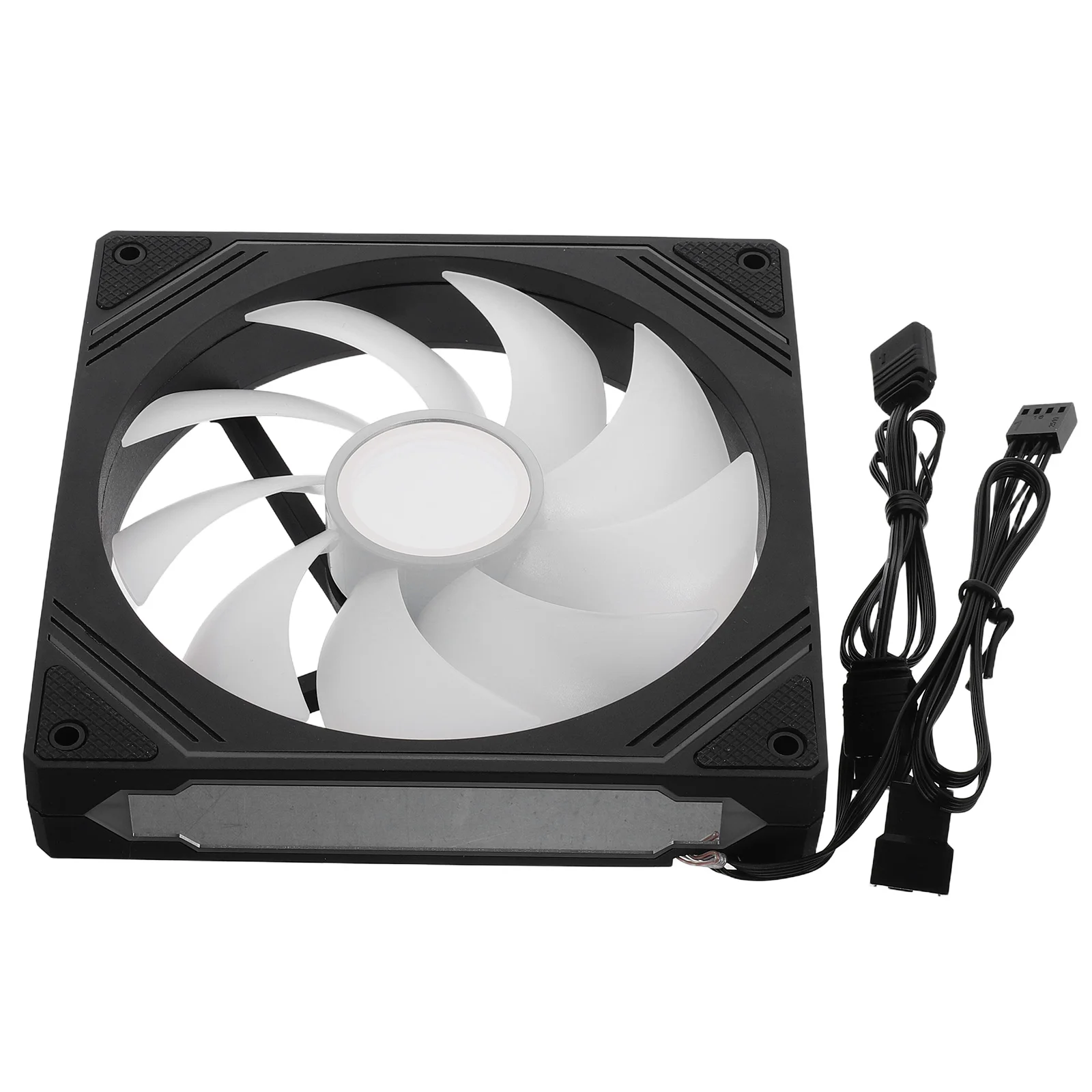 

14CM White Case Operation Fan Infinity Mirror Cooling Sync Motherboard Low Noise ABS Case Fan With Infinity Mirror PC Desktop