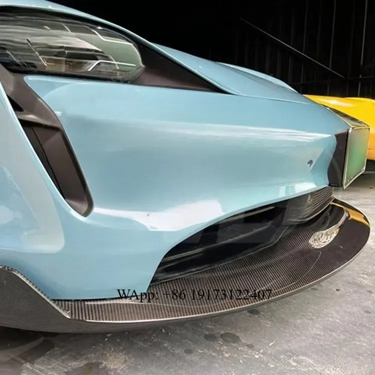 For P Taycan 4S 2020-2022 Od Style Dry Carbon Fiber Front Lip