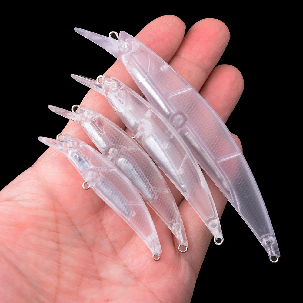 Chan'sHuang 20 قطعة طعوم صيد فارغة غير مطلية 5.4 جرام/8 جرام/12 جرام/17.5 جرام طعوم صيد أسماك صناعية طويلة مصبوبة #5