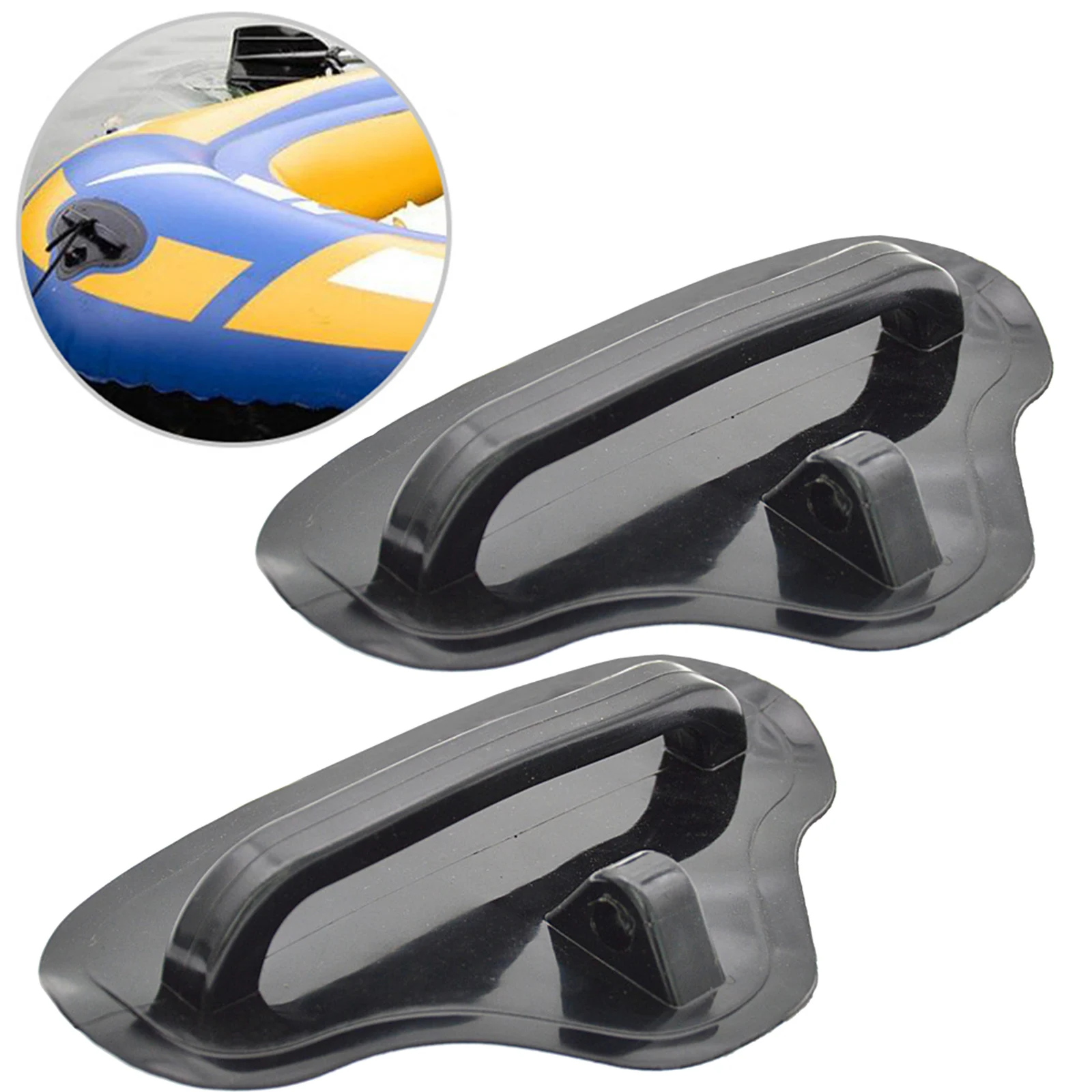 

2 шт. надувных ручек-фиксаторов из ПВХ для лодок, каяков и резиновых лодок с отверстием для крепления веревки для буксировки и причаливания