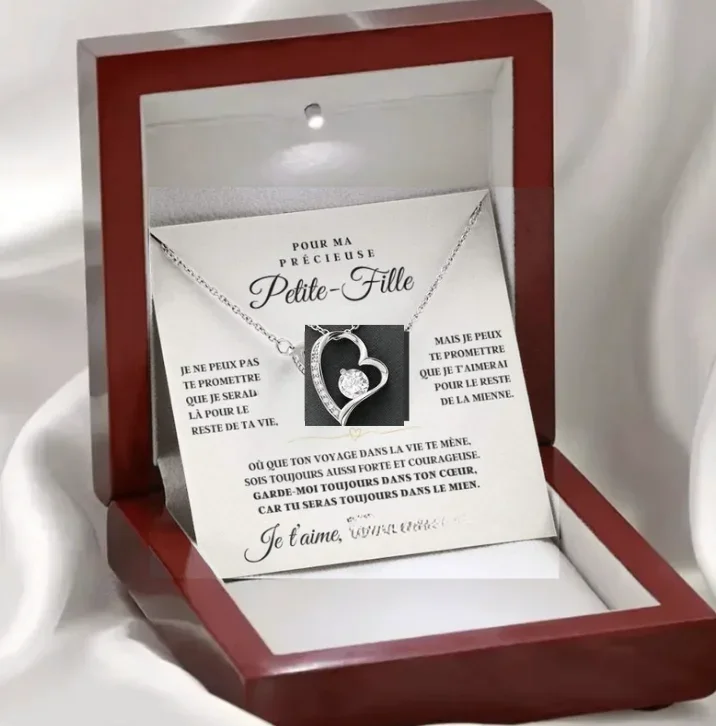 الفرنسية إلى حفيدي هدايا من بابي مامي هدية الكريسماس الجدة الفتيات الحب عقدة قلادة 2025 جديد دروبشيبينغ #6