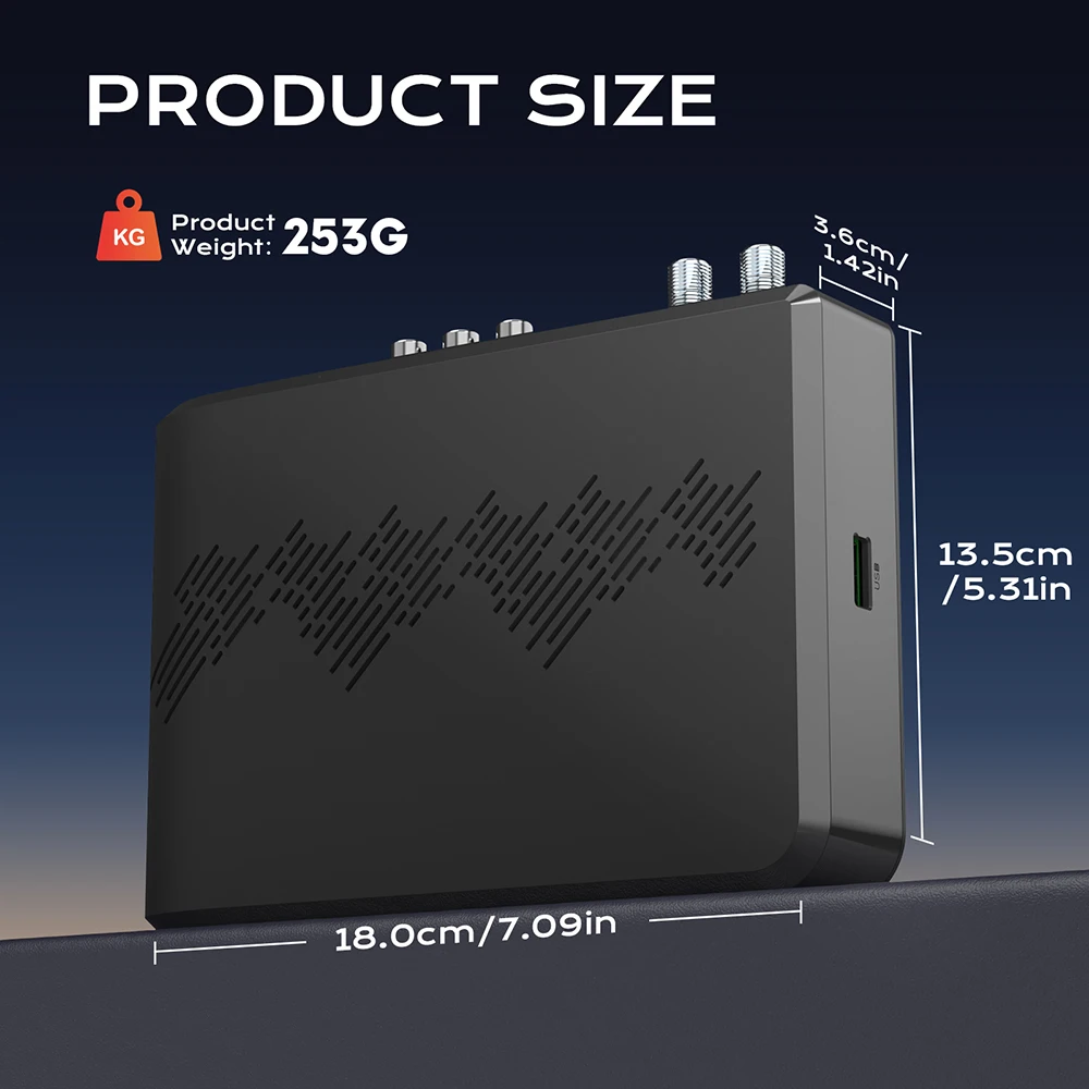 GTMEDIA V8 Ultra Mars Satellite Receiver, Support DVB-S2X/S2/S DVB