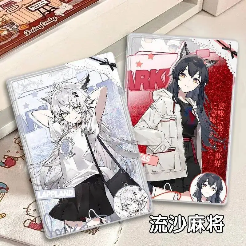

Game Arknights Cosplay Lappland Texas Suzuran Theresa Vermeil Acrylic Flowing Sand Mahjong Ornament Gifts