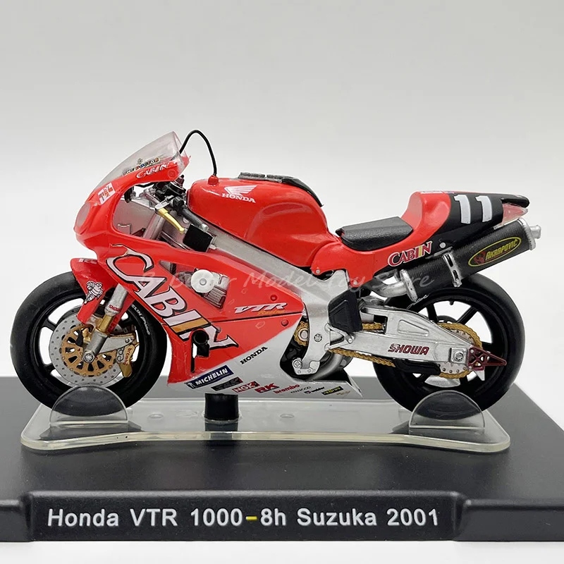 1:18 Diecast Motorcycle Model Toy Honda VTR 1000-8h Suzuka 2001 Replica For Collection