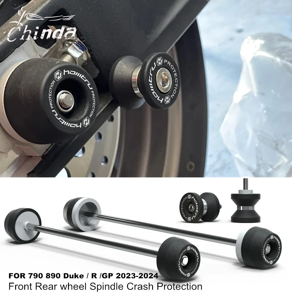 

Для 790 Duke 890 Duke/R/GP 790duke 890duke/R 2023 2024, защита от столкновений шпинделя переднего и заднего колеса мотоцикла