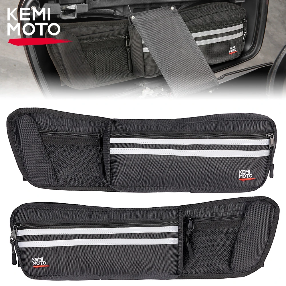 KEMIMOTO Upgraded Motorcycle Saddlebag Lid Organizer Bag for Touring Street Glide Road King Road Glide Electra Glide FLT FLH Bag