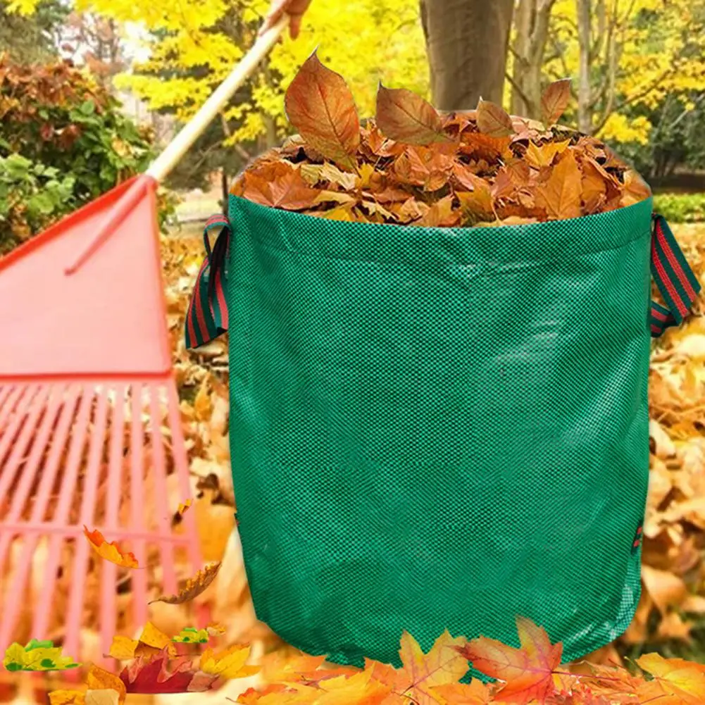 Leaf Bag Versatile Garden Leaf Collection Bag Large Capacity Debris Storage Bag Fallen Leaves Composting Tools For Home Outdoor