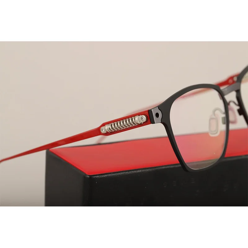 Belight Optical Japan Ken Okuyama Design Titanium Full Rim Frame Men Prescription Semi Eyeglasses Retro Eyewear KO-403