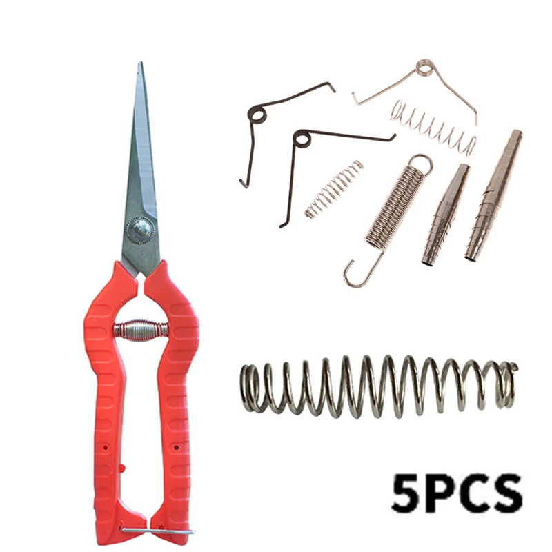 5PCS Pruning Shears Spare Spring Set Garden Spring for Pruning Shears Grafting Scissors Components Scissors Spring Part Tools