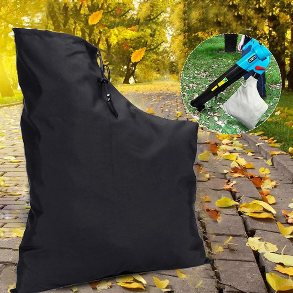 

1pc Dust Bag 420D Oxford Leaf Blower Vacuum Bag Heavy Duty Lawn Waste Container Black Storage Large Capacity Garden Tool