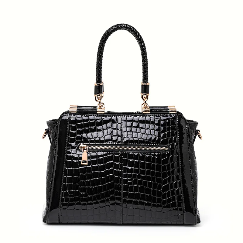 Crocodile pattern handbag for women 2026 new fashionable and high-end leather handbag for women with large capacity