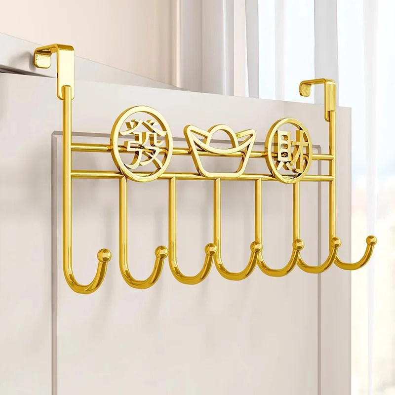no-drill-door-back-hooks-wall-mounted-clothes-hanger-storage-traceless-modern-minimalist-metal-clothes-hat-hooks-organizer