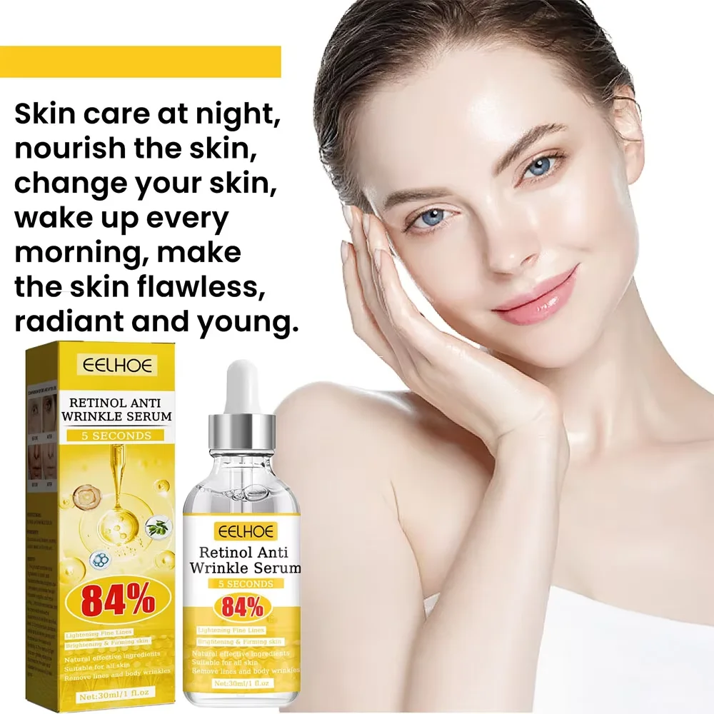 Retinol Anti-Aging Lifting Firming Face Serum Fade Fine Lines Wrinkle Remover Anti-Puffiness Skin Care Cosmetics