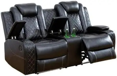 Multifunction Power Air Leather Recliner Sofa Set,Living Room Furniture, Reclining Sofa