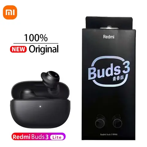 Auricolari originali Xiaomi Redmi Buds 3 Lite TWS Ture Cuffie wireless con microfono Cuffie Bluetooth Fone Cuffie Buds 3