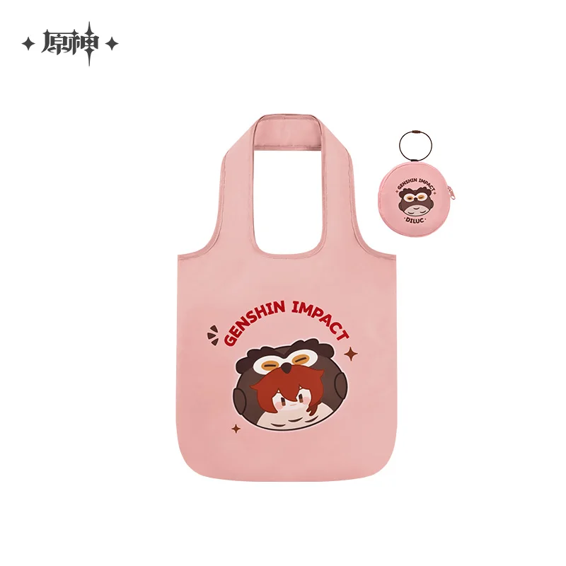 Anime Genshin Impact Diluc Xiao Tartaglia Teyvat bag Unisex Carrying bag fold Cosplay Student bag Itabag Shopping bag