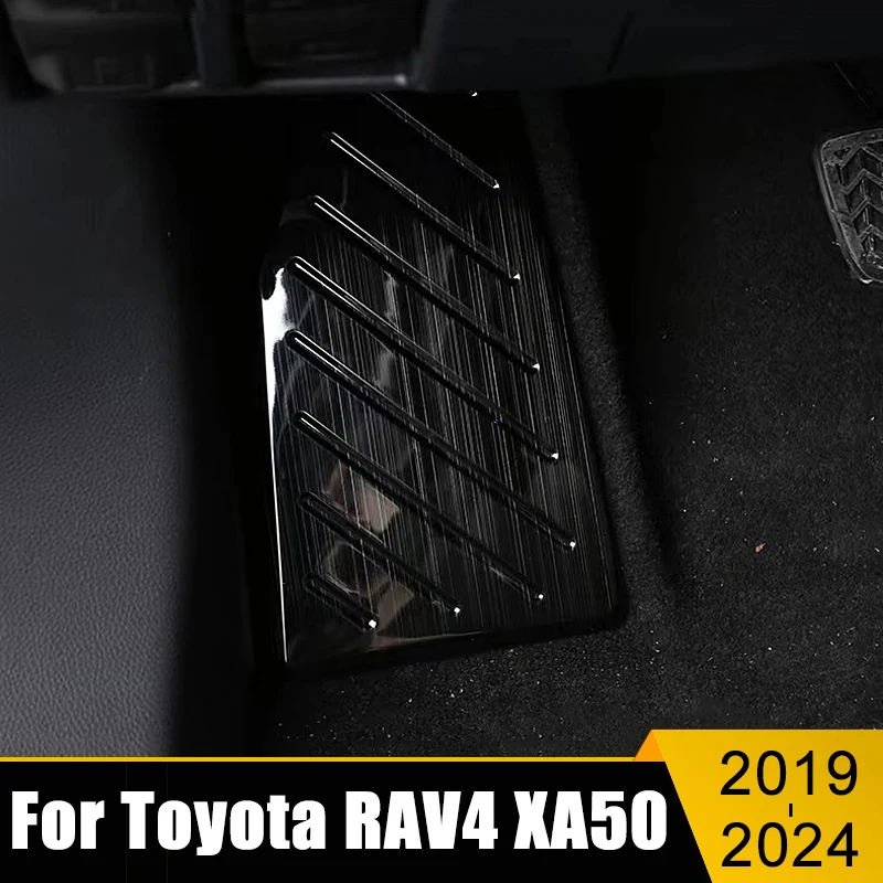 

For Toyota RAV4 XA50 2019 2020 2021 2022 2023 2024 RAV 4 Hybrid Stainless Car Footrest Pedal Plate Cover Trim Case Non-Slip Pad