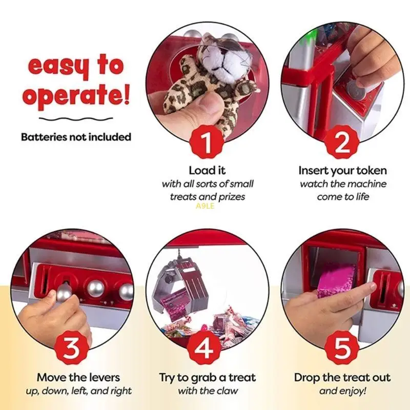 Mini Claw Machine for Kids Gifts, Candy Dispenser Toy, Claw Machine Arcade Game