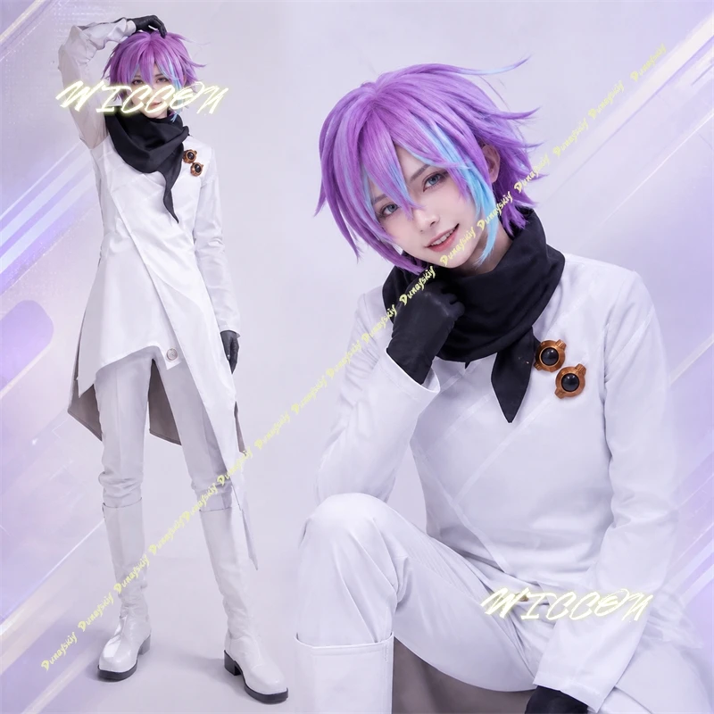 Kamishiro Rui 2026 April Fool's Day New Event Costume Anime Game Project Sekai Cosplay White Suit Jacket Pants Wigs Halloween DK