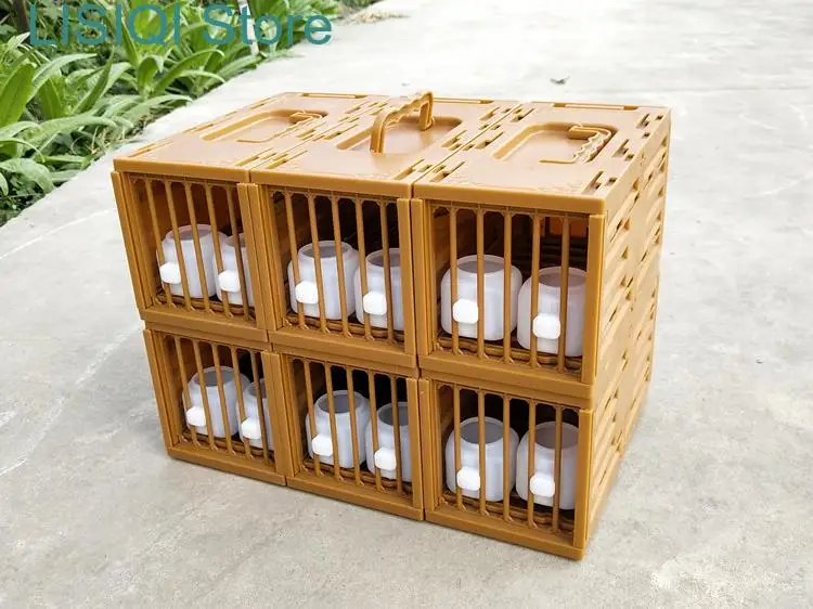 

New plastic birdcage Portable Takeout transport parrot budgie cage bird house Pet shop display storage birds cage bird supplies