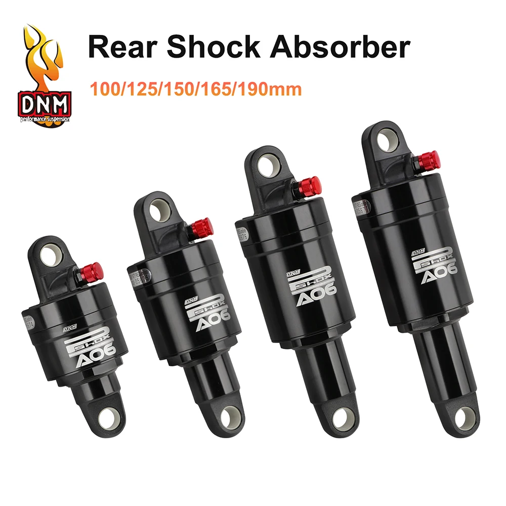 DNM AO-6 Bicycle Rear Shock Air Pressure Suspension Aluminum Alloy MTB Mountain Bike Shock Absorber 100/125/150/165/190mm