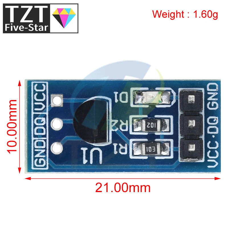 TZT DS18B20 temperature measurement sensor module For arduino