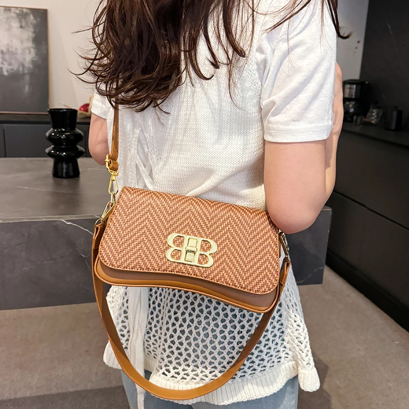 

Винтажная модная сумка-шоппер Элегантная кожаная классическая дизайнерская Парижская мода с буквенным логотипом