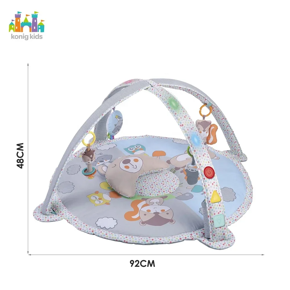 Konig Kids Babyproducten Rond Baby Kruipvloer Tapijt Baby Speelmat Met Verlichting